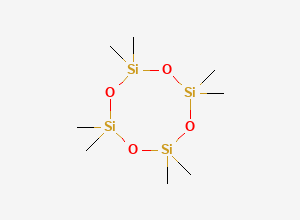 Two-dimensional chemical structure of Octamethylcyclotetrasiloxane, CAS 556-67-2