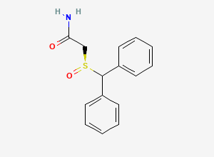 Two-dimensional chemical structure of Modafinil, (S)-
