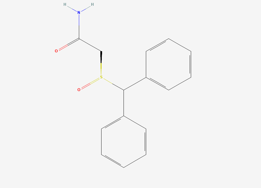 Two-dimensional chemical structure of Modafinil, (S)-