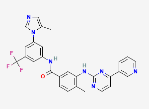 Two-dimensional chemical structure of Nilotinib Regio Isomer Impurity, CAS 641571-15-5