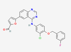 Two-dimensional chemical structure of 3-(4-chlorobenzyl)-1-(dimethylamino)pentan-3-ol, CAS 231278-84-5