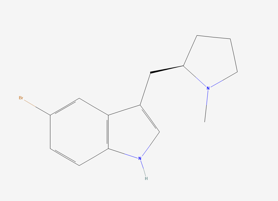 Two-dimensional chemical structure of Eletriptan Impurity B / Eletriptan Related Compound B, CAS 143322-57-0