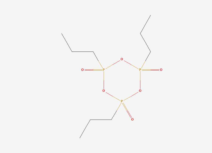 Two-dimensional chemical structure of Propylphosphonic anhydride