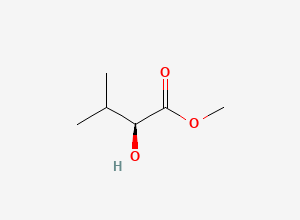 Two-dimensional chemical structure of (S)-Methyl 2-hydroxy-3-methylbutanoate