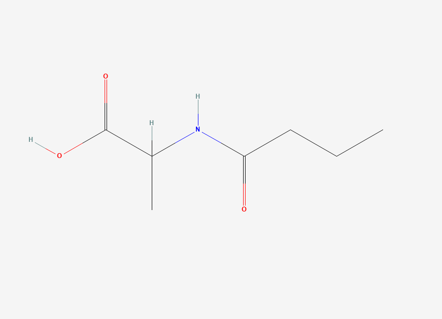 Two-dimensional chemical structure of N-Butyrylalanine