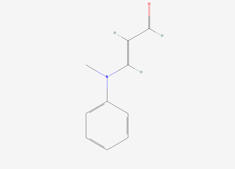 Two-dimensional chemical structure of (2E)-3-(Methylphenylamino)-2-propenal