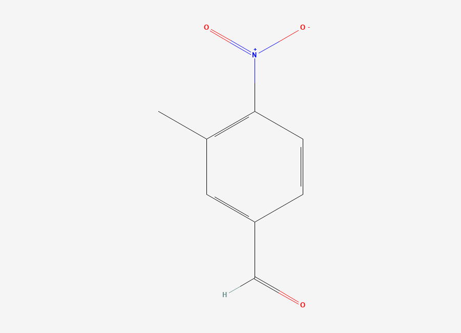 Two-dimensional chemical structure of 3-Methyl-4-nitrobenzaldehyde