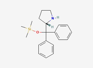 Two-dimensional chemical structure of (S)-(-)-alpha,alpha-Diphenyl-2-pyrrolidinemethanol Trimethylsilyl Ether