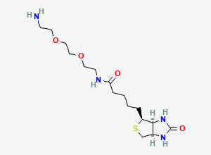 Two-dimensional chemical structure of Biotin PEG2 amine