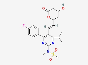 Two-dimensional chemical structure of ent-Rosuvastatin Lactone, CAS 615263-62-2