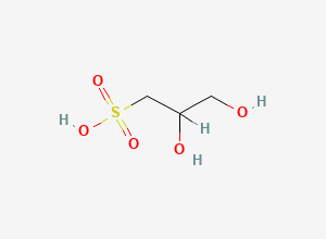 Two-dimensional chemical structure of 2,3-Dihydroxy-1-propanesulfonic acid