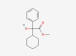 Two-dimensional chemical structure of Oxybutynin Related Compound B / Cyclohexyl mandelic acid methyl ester, CAS 10399-13-0
