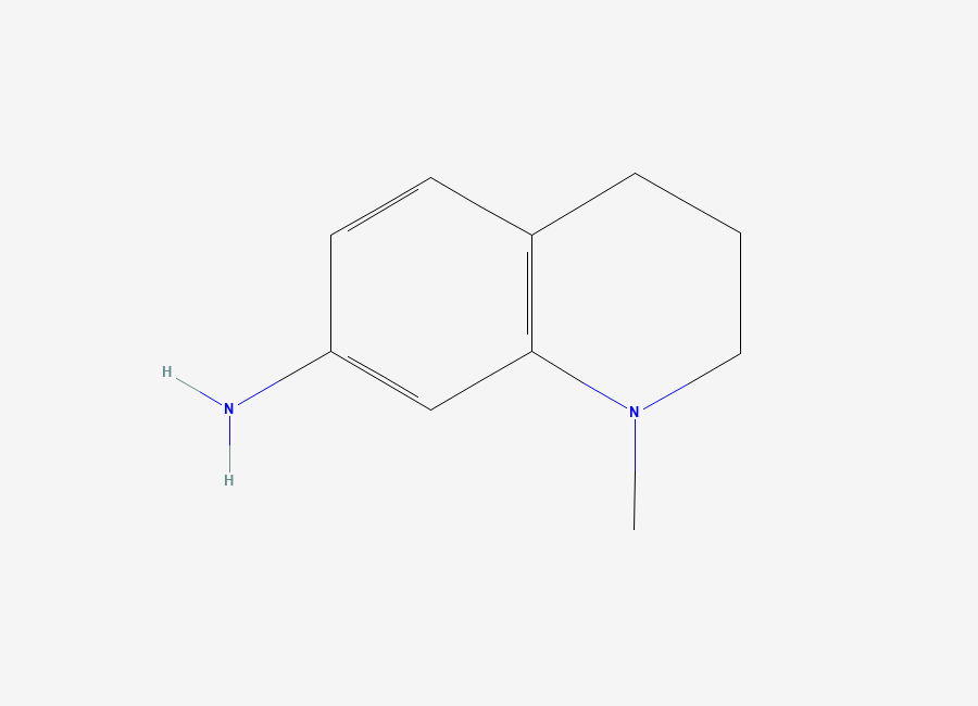 Two-dimensional chemical structure of 1-Methyl-1,2,3,4-tetrahydroquinolin-7-amine