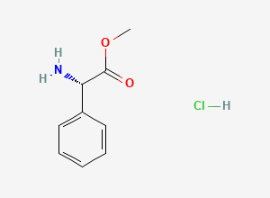 Two-dimensional chemical structure of (S)-(+)-2-Phenylglycine methyl ester hydrochloride