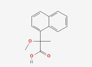 Two-dimensional chemical structure of 2-Methoxy-2-(1-naphthyl)propionic Acid
