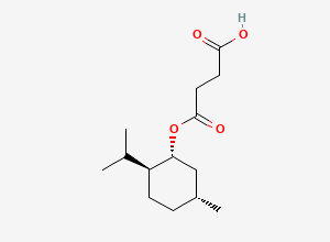 Two-dimensional chemical structure of Monomenthyl succinate, (-)-