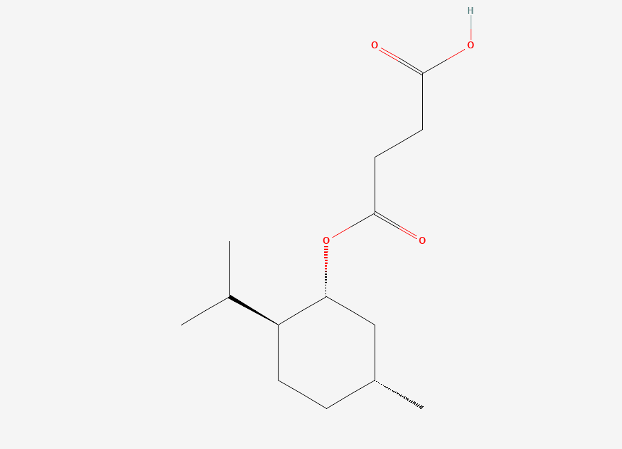 Two-dimensional chemical structure of Monomenthyl succinate, (-)-