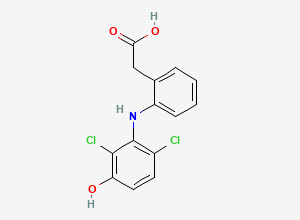 Two-dimensional chemical structure of 3'-Hydroxy Diclofenac, CAS 69002-85-3