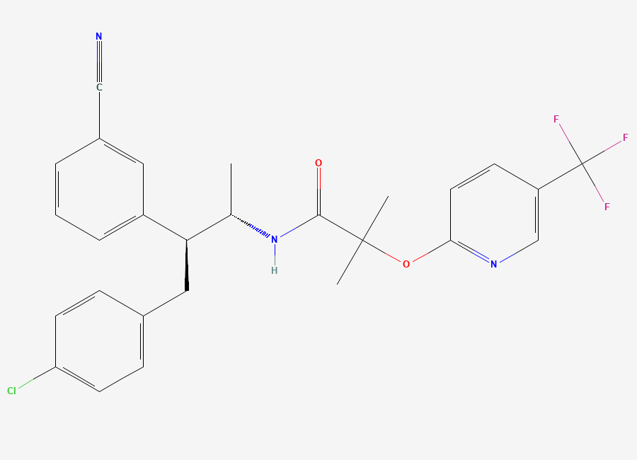Two-dimensional chemical structure of Taranabant
