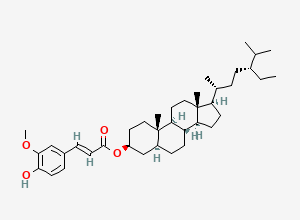 Two-dimensional chemical structure of Sitostanyl ferulate