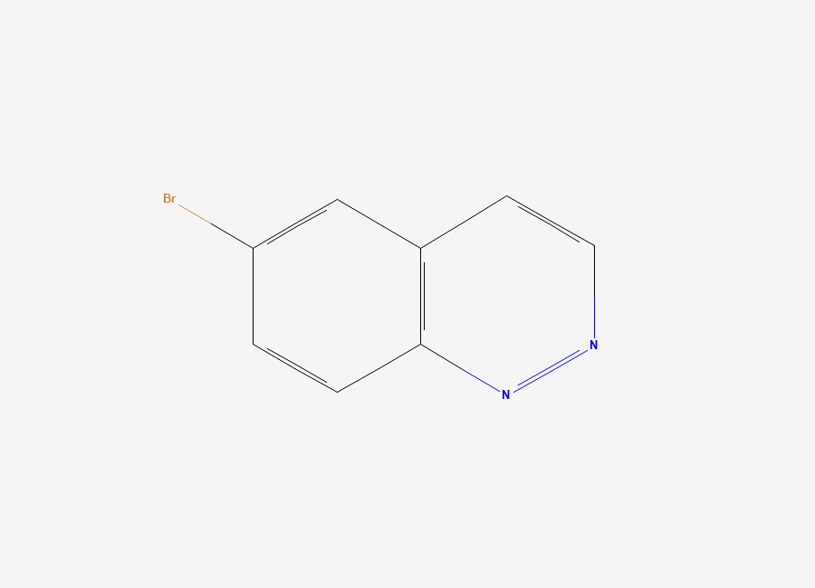 Two-dimensional chemical structure of 6-Bromocinnoline