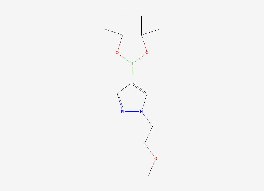 Two-dimensional chemical structure of 1-(2-Methoxyethyl)-1H-pyrazole-4-boronic acid, pinacol ester