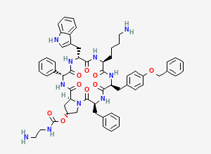 Two-dimensional chemical structure of Pasireotide Impurity 9