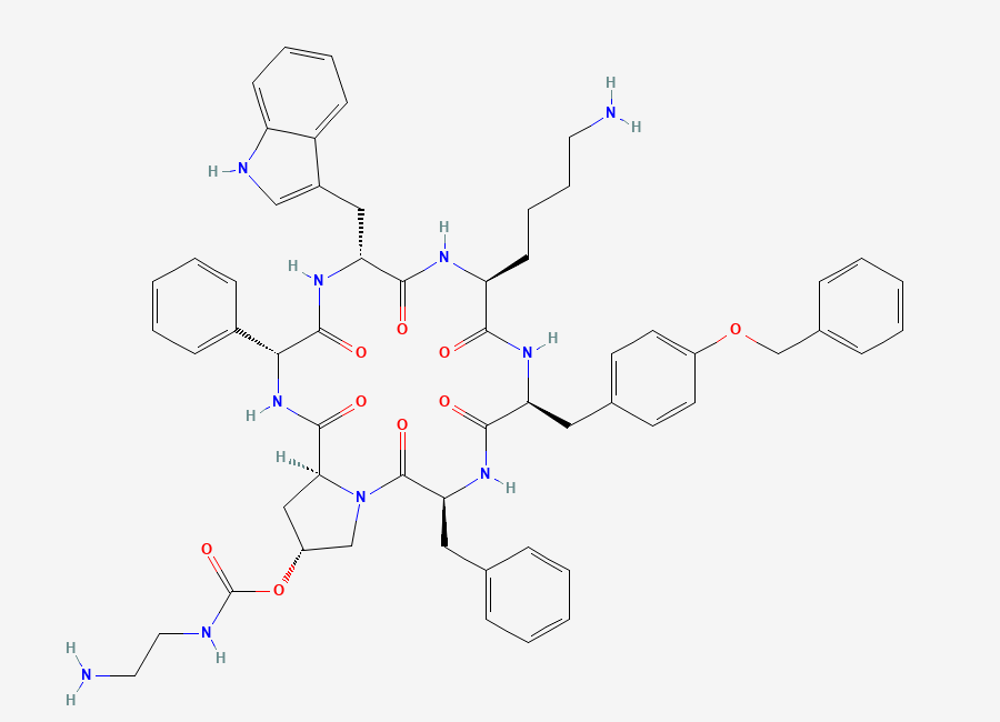 Two-dimensional chemical structure of Pasireotide Impurity 9