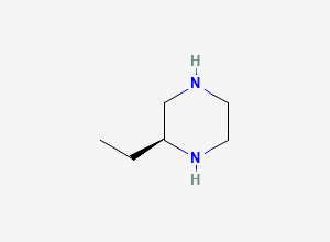 Two-dimensional chemical structure of (2S)-2-Ethylpiperazine