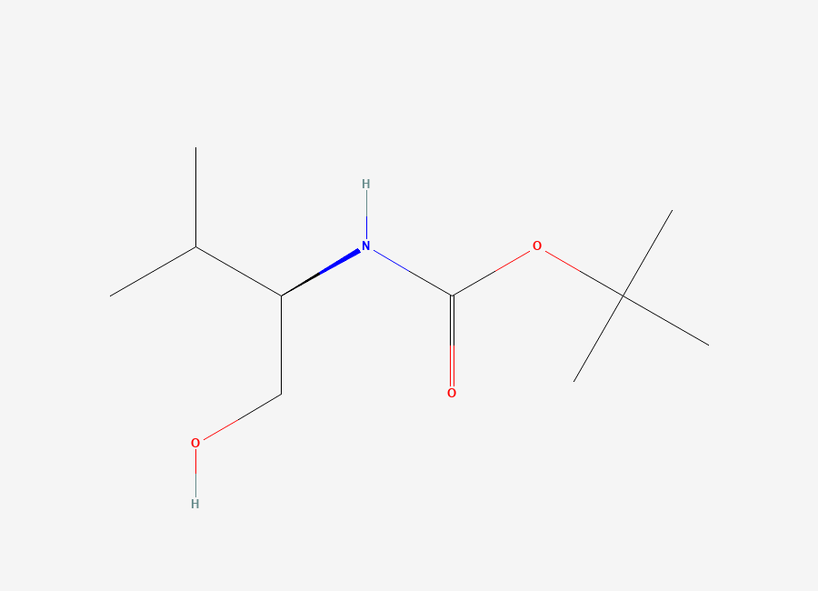 Two-dimensional chemical structure of Boc-D-valinol