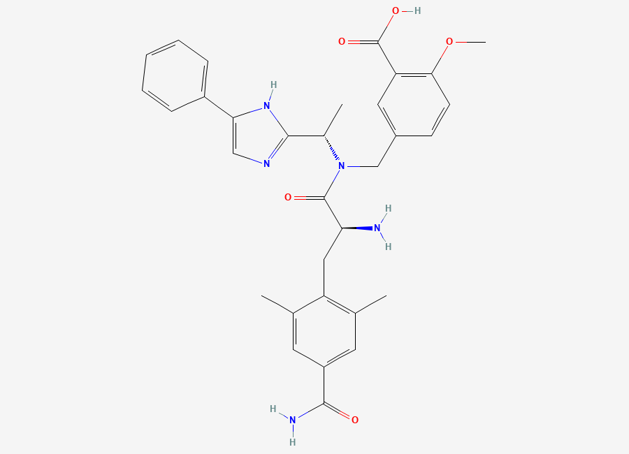 Two-dimensional chemical structure of Eluxadoline