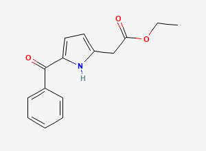 Two-dimensional chemical structure of Ketorolac Monoester Impurity, CAS 141054-41-3