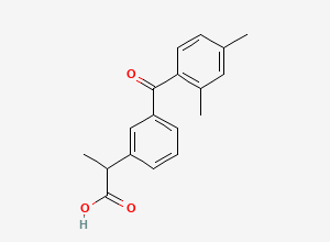 Two-dimensional chemical structure of Ketoprofen EP Impurity J, CAS 1785759-59-2