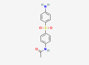 Two-dimensional chemical structure of Monoacetyl Dapsone, CAS 565-20-8