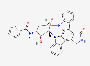 Two-dimensional chemical structure of O-Desmethyl Midostaurin, CAS 740816-86-8