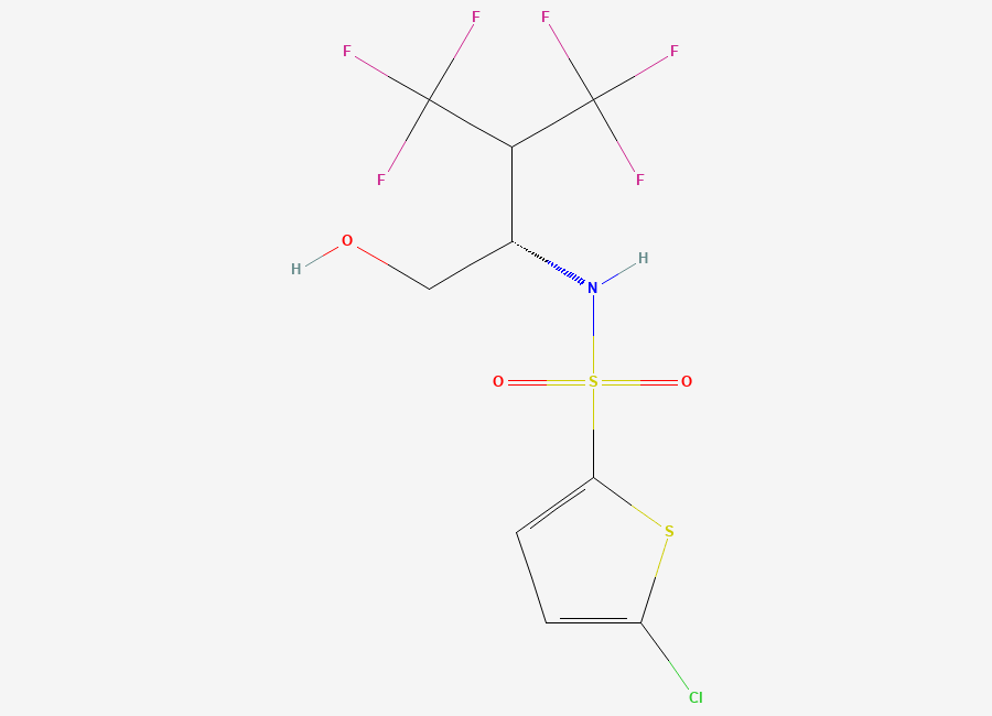Two-dimensional chemical structure of Begacestat
