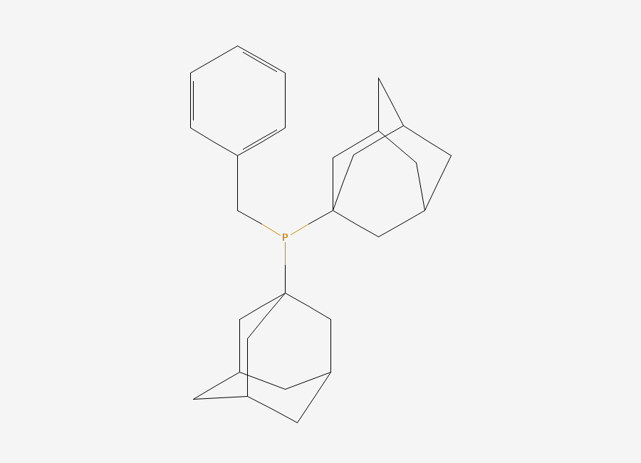 Two-dimensional chemical structure of DI(1-Adamantyl)benzylphosphine