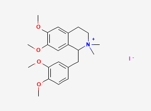Two-dimensional chemical structure of N-Methyl laudanosinium iodide