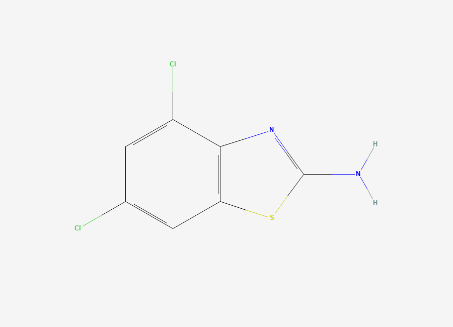 Two-dimensional chemical structure of 2-Benzothiazolamine, dichloro-