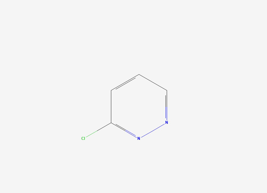 Two-dimensional chemical structure of 3-Chloropyridazine