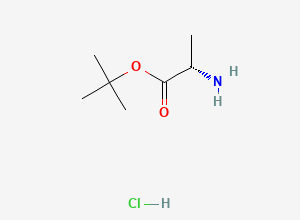 Two-dimensional chemical structure of tert-Butyl alaninate hydrochloride