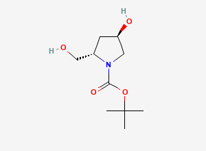 Two-dimensional chemical structure of N-Boc-trans-4-hydroxy-L-prolinol