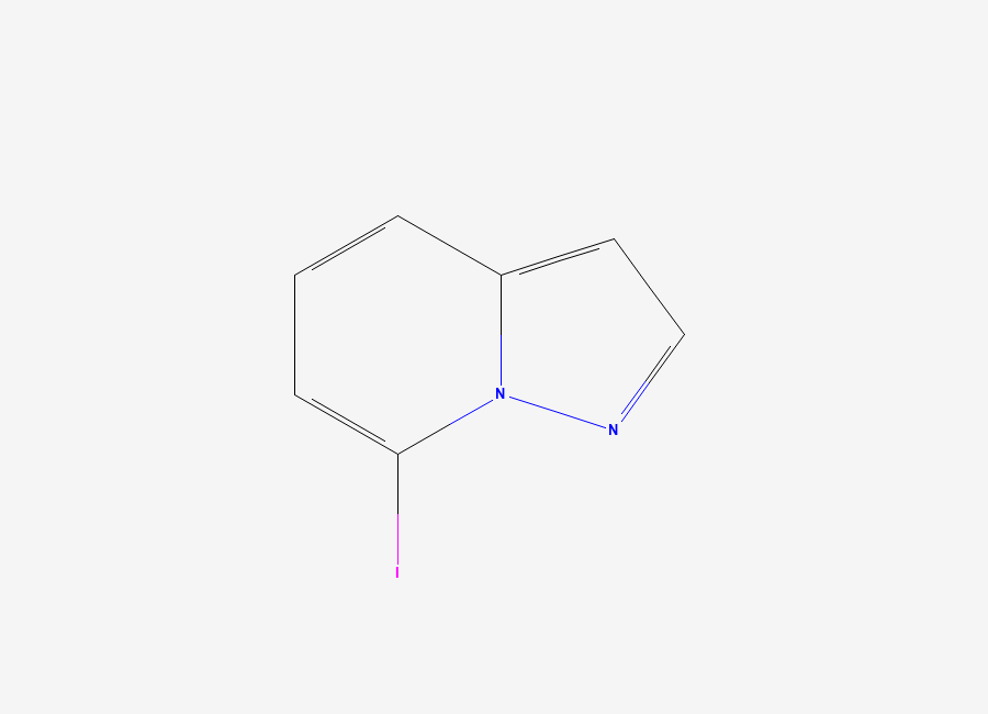 Two-dimensional chemical structure of 7-Iodopyrazolo(1,5-a)pyridine