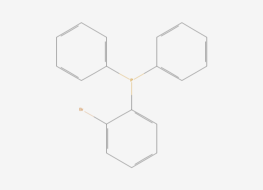 Two-dimensional chemical structure of (2-Bromophenyl)diphenylphosphine