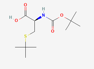 Two-dimensional chemical structure of Boc-Cys(tBu)-OH