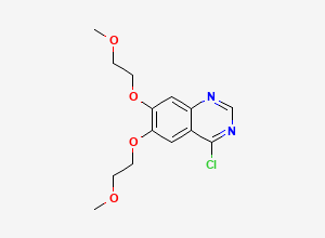 Two-dimensional chemical structure of Erlotinib Chloro impurity, CAS 183322-18-1