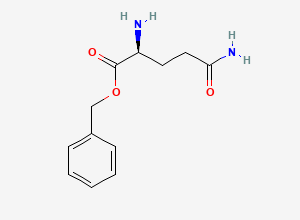 Two-dimensional chemical structure of (S)-Benzyl 2,5-diamino-5-oxopentanoate