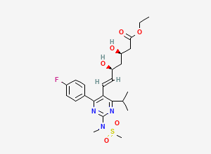 Two-dimensional chemical structure of Rosuvastatin ethyl ester