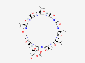 Two-dimensional chemical structure of Acetyl-Cyclosporin A Aldehyde/ Voclosporin Impurity, CAS 121584-52-9