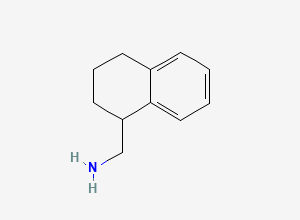 Two-dimensional chemical structure of 1,2,3,4-Tetrahydronaphthalen-1-ylmethanamine